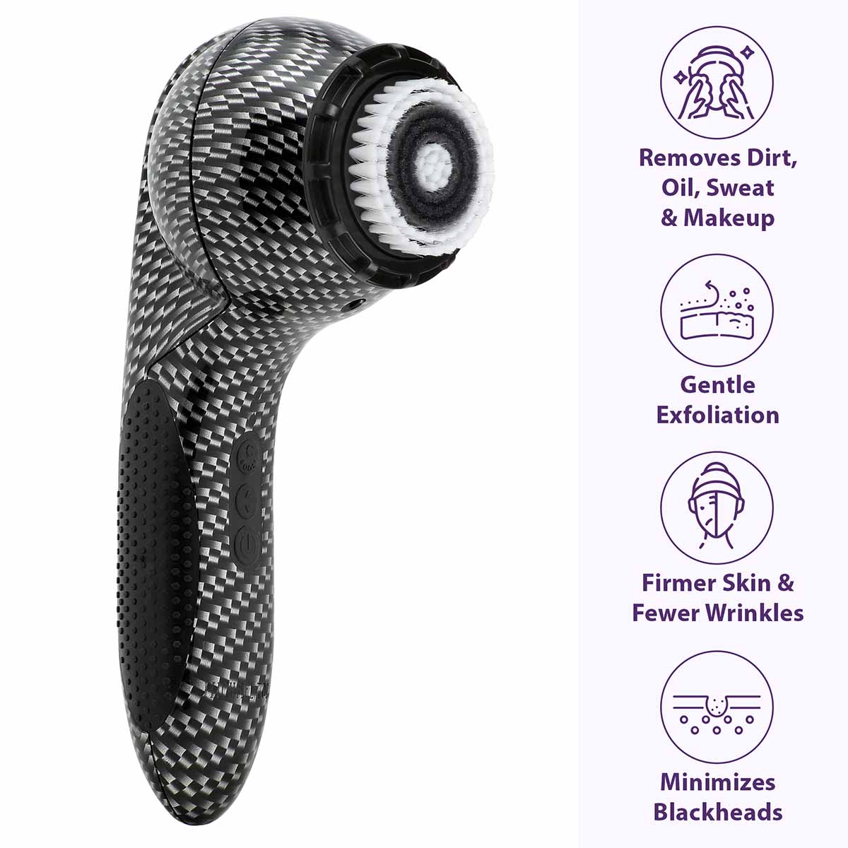 Michael Todd Soniclear Elite cleansing brush removes dirt, oil, makeup, minimizes breakouts, blackheads and acts as a gentle exfoliation