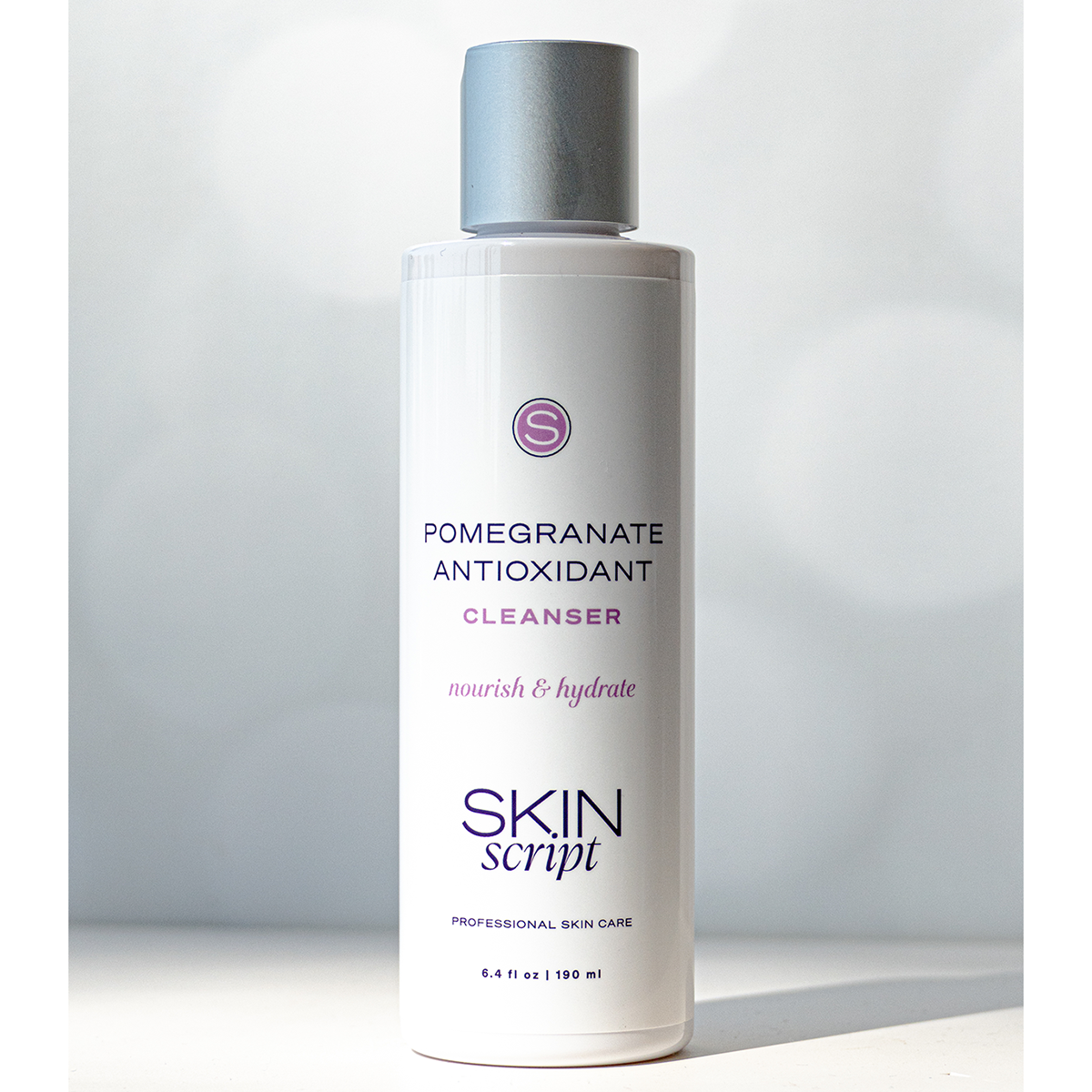 Skin Script Pomegranate Antioxidant Cleanser is a highly nourishing cleanser that will hydrate while cleanse delicate sensitive skin.