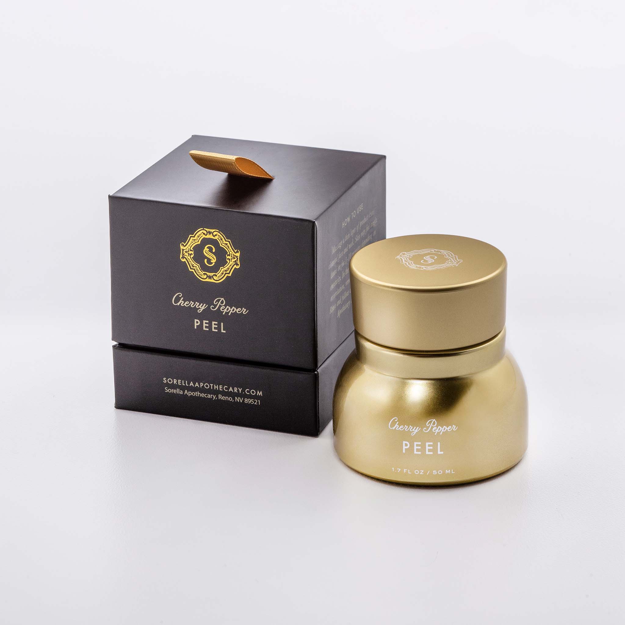 Cherry Pepper Peel is an active yet gentle deep exfoliant the restores clean pores and glowing skin