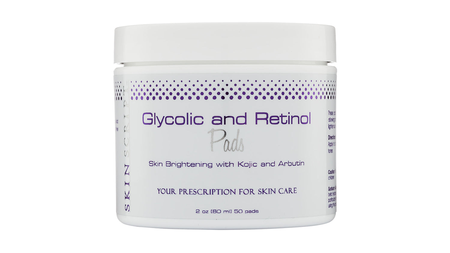 Skin Script Glycolic and Retinol Pads are Natural beauty Spa's best seller of 2023