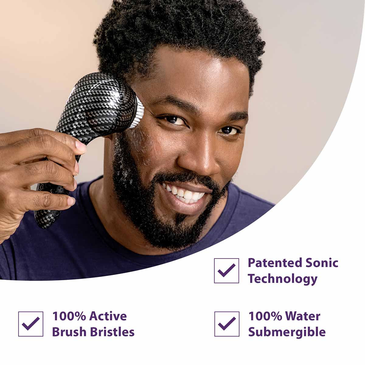 Michael Todd Soniclear Petite Cleansing Brush has 100% active brush bristles