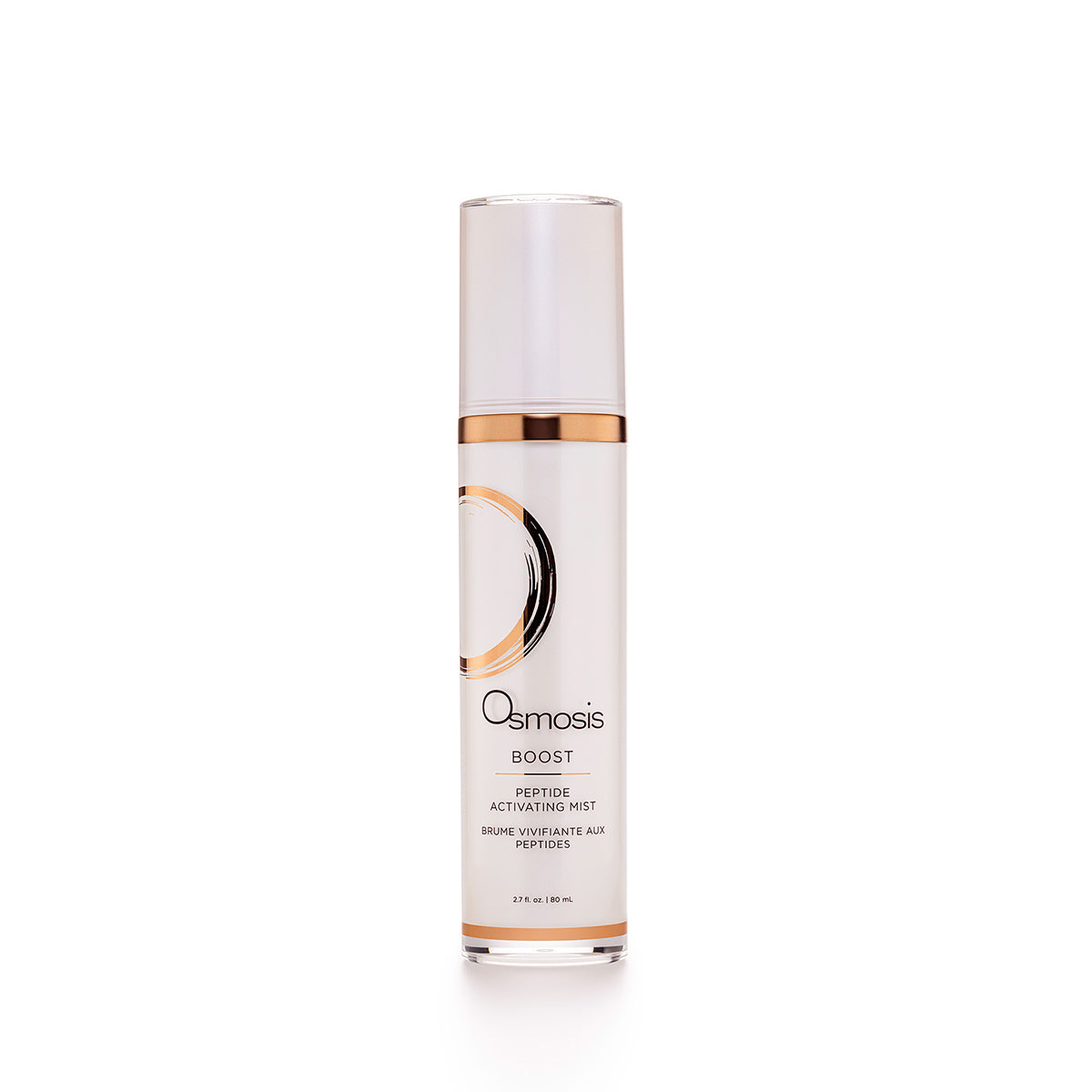 Osmosis Skincare Boost Mist is a Peptide-infused, vitamin-enriched toner that leaves the skin lightly hydrated.