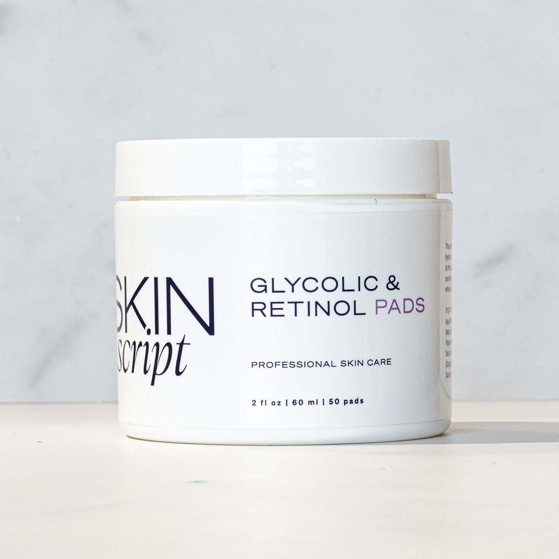 Skin Script Glycolic and Retinol Pads with 50 pads