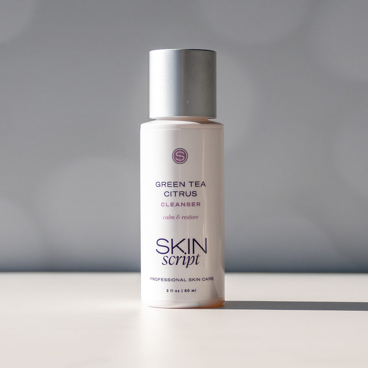 Skin Script Green Tea Citrus Cleanser 2oz squeeze bottle