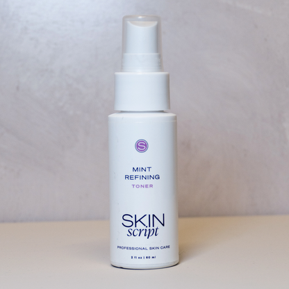 Skin Script Mint Refining Toner is great for oily and acne prone skin. Helps reduce oil production and balances the skin