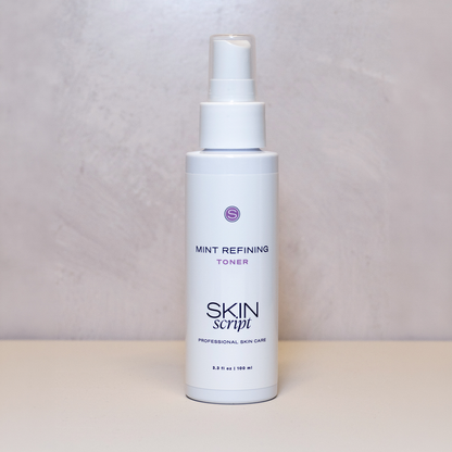 Skin Script Mint Refining Toner is great for oily and acne prone skin. Helps reduce oil production and balances the skin