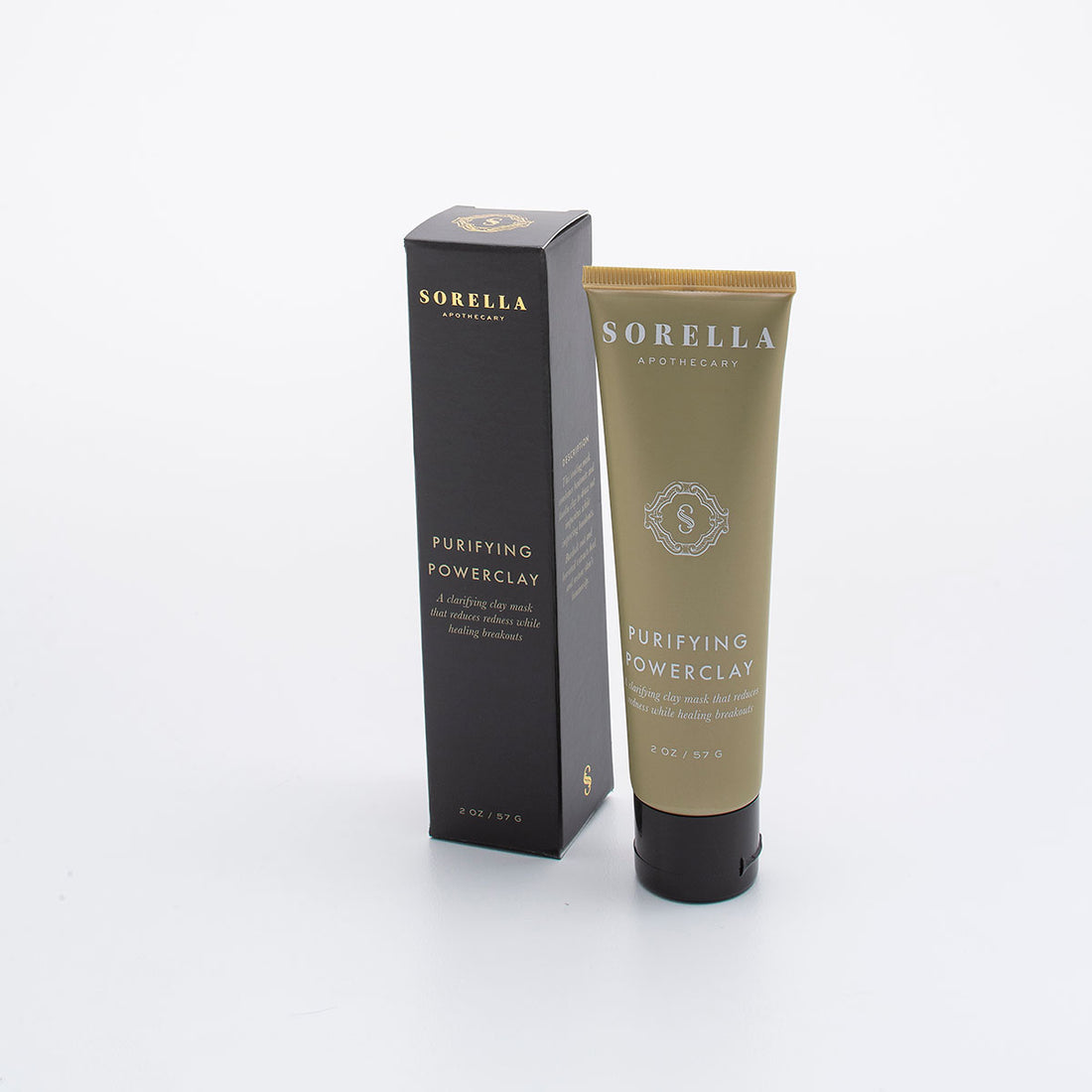 Sorella Apothecary Purifying Powerclay Mask is great for acne prone skin and Rosacea.