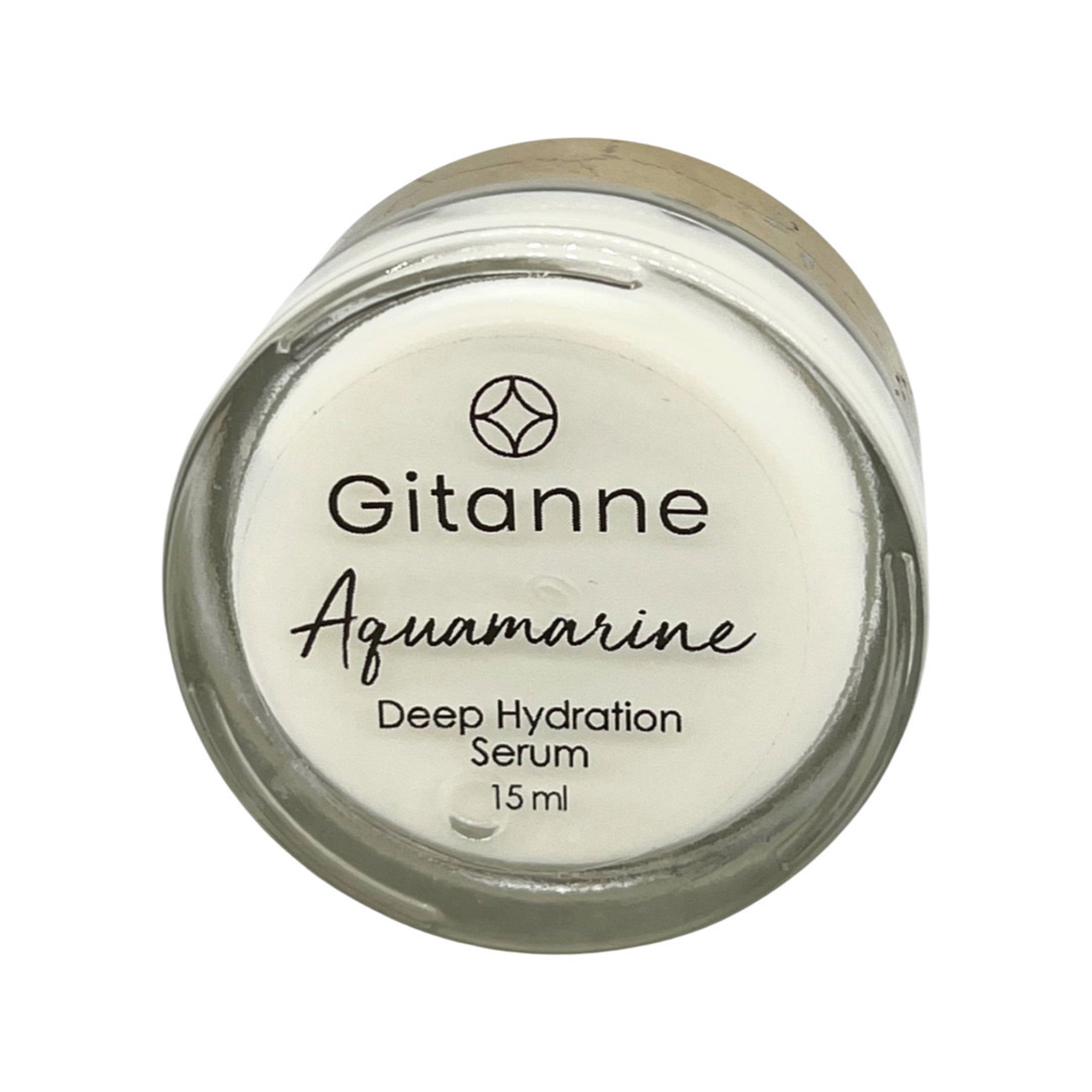 Gitanne Skincare Aquamarine Peptide Pressed Face Serum is a deep hydration and nutrient rich serum