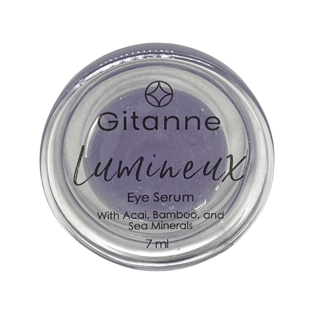 Gitanne Skincare Lumineux Plumping Eye Serum reduces fine lines and dark circles around eyes.