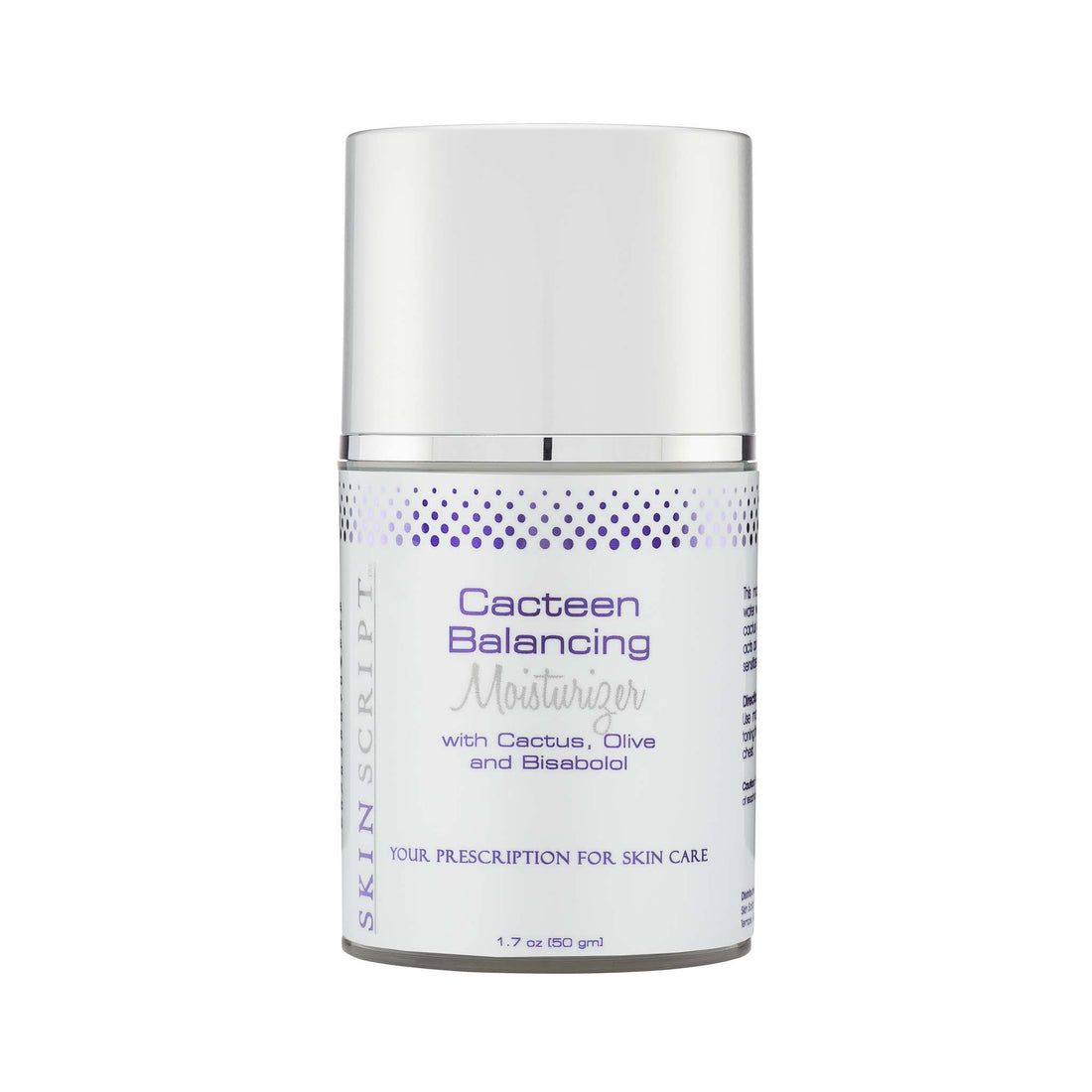 Skin script Cacteen Balancing Moisturizer balances the dryness and oiliness of combination skin.