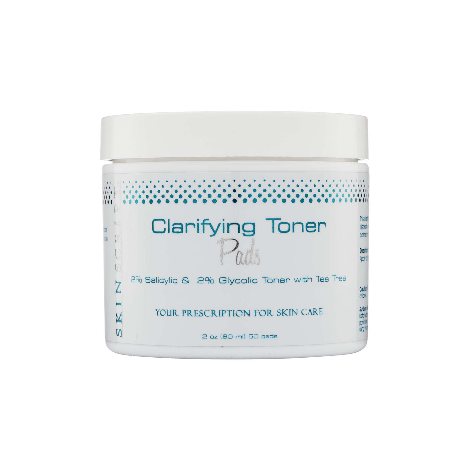Clarifying Toner Pads Skin Script Acne Prone Skin — Eternal Esthetics LA
