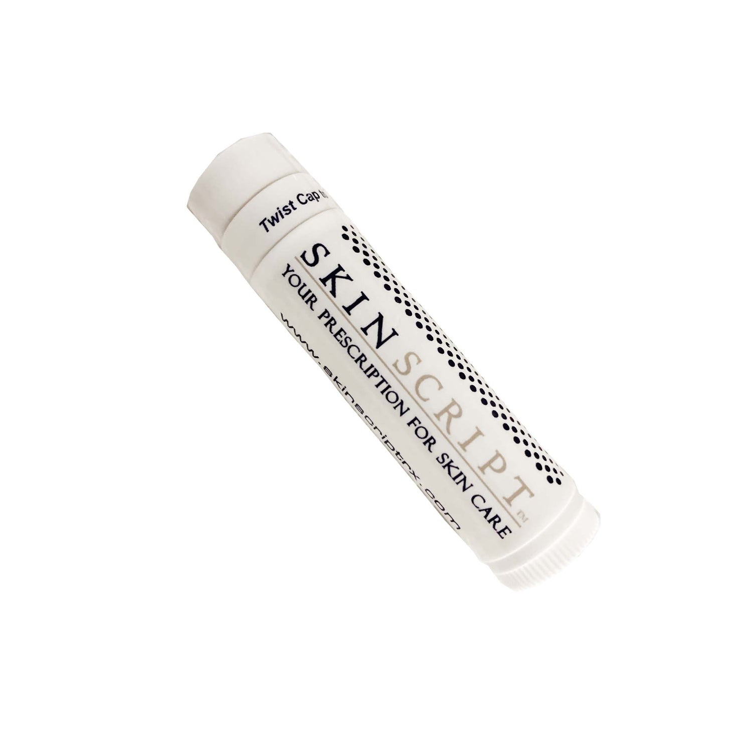 Skin Script Lip Balm SPF 15 keeps your lips protected from sun damage and hydrated.  