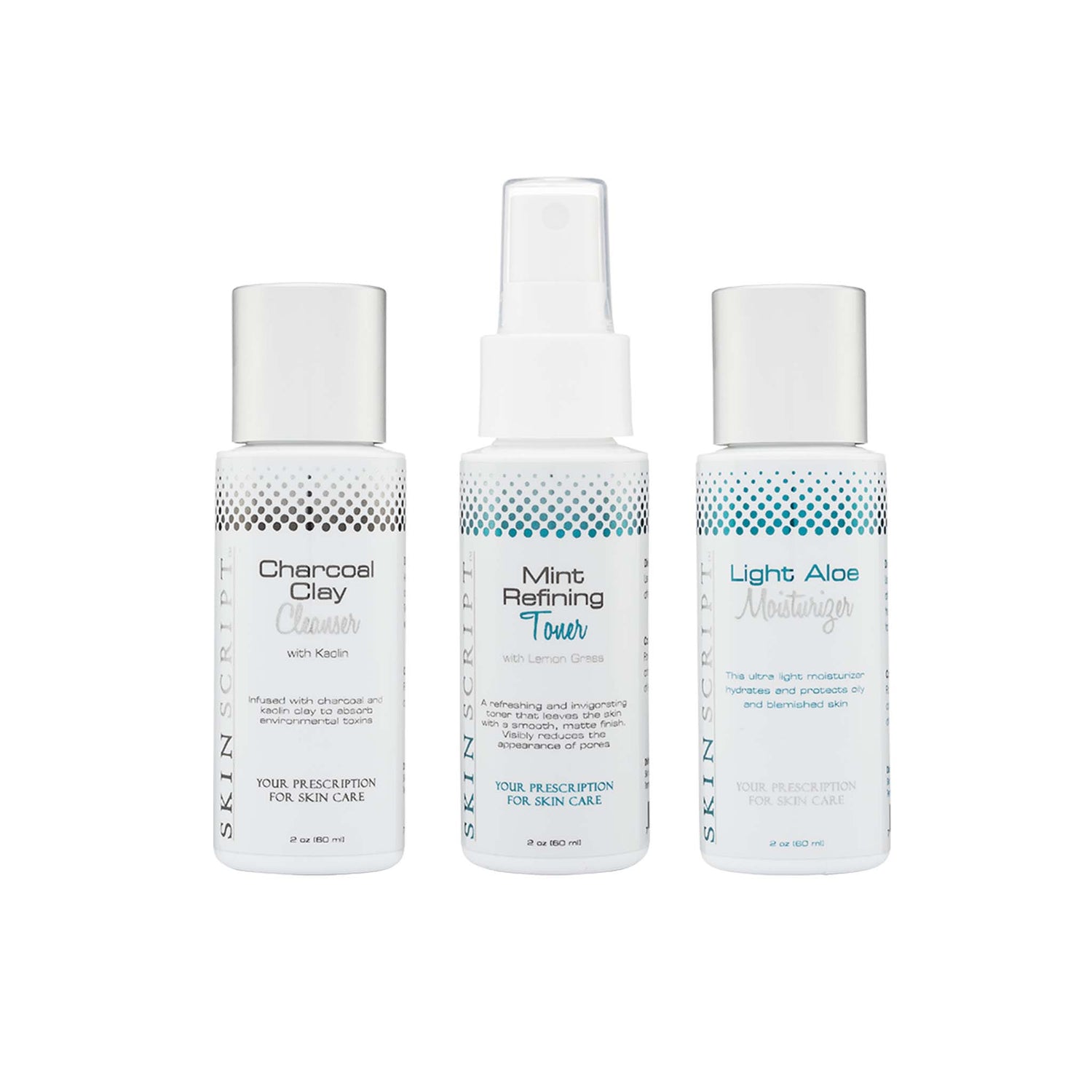 Skin Script Minimalist kit is a great start for a simple home routine to reduce occasional breakouts and reduce oily skin.