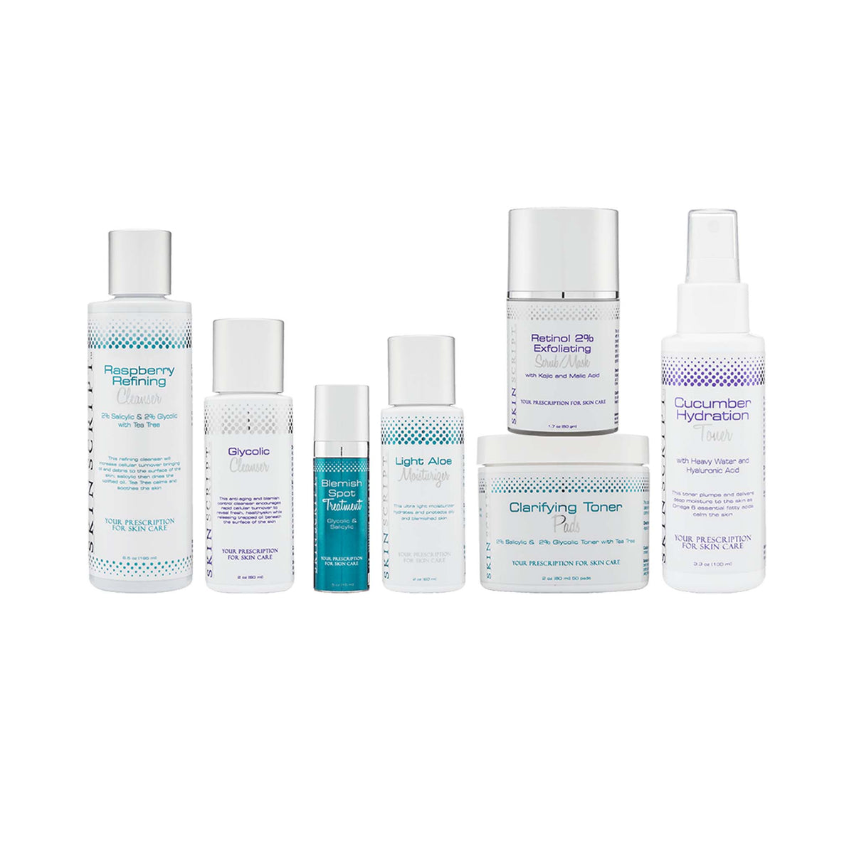 Basic Skin Script Facial Skin Script Moderate Acne Kit | Natural Beauty Spa