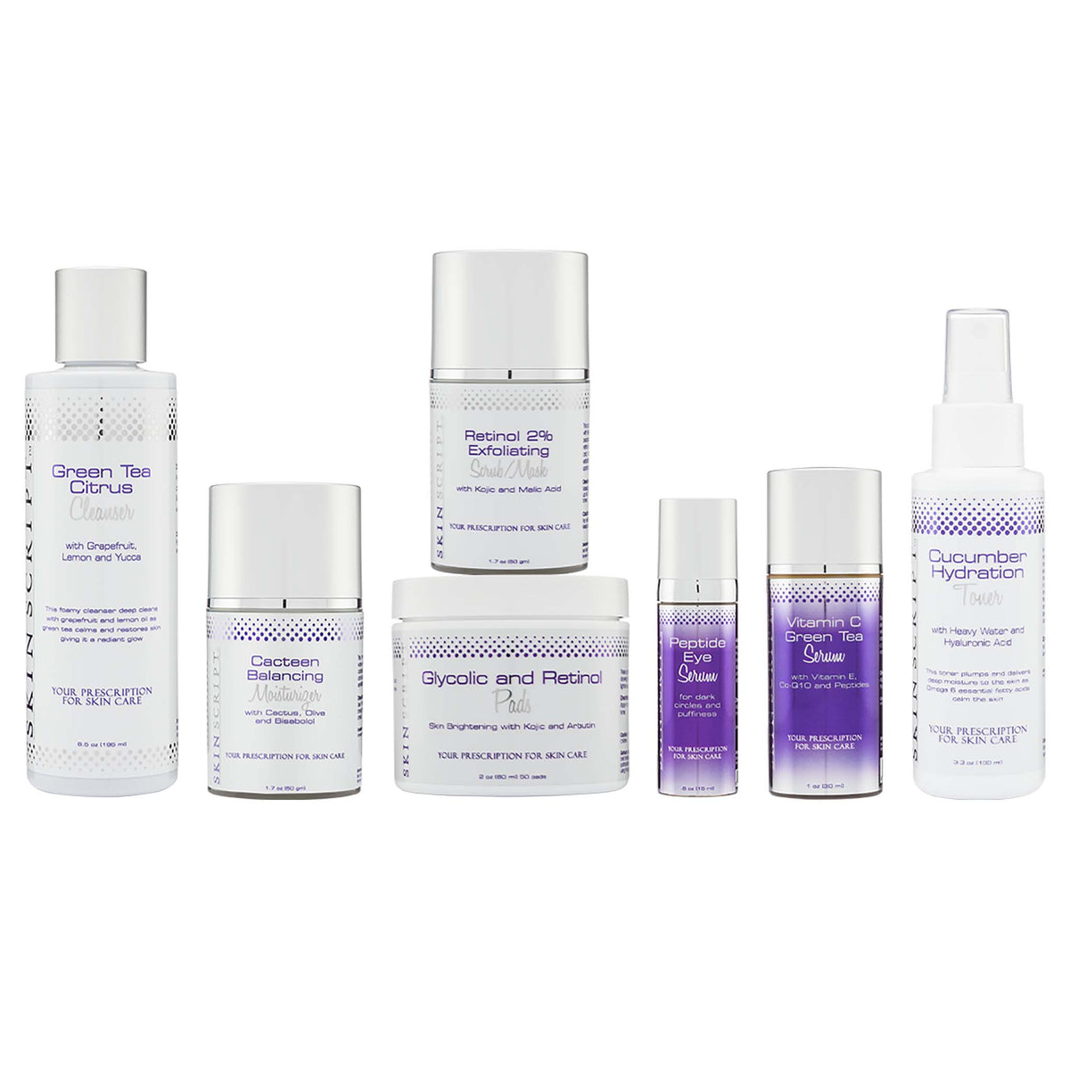 Skin Script Pads Skin Script Normal Combination Skin Kit | Natural Beauty Spa